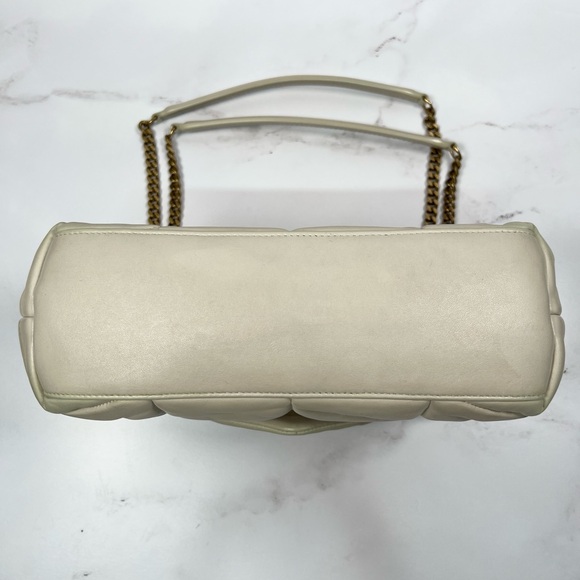 YSL Yves Saint Laurent Puffer Lambskin Leather Shoulder Bag Purse Crossbody - Picture 4 of 10